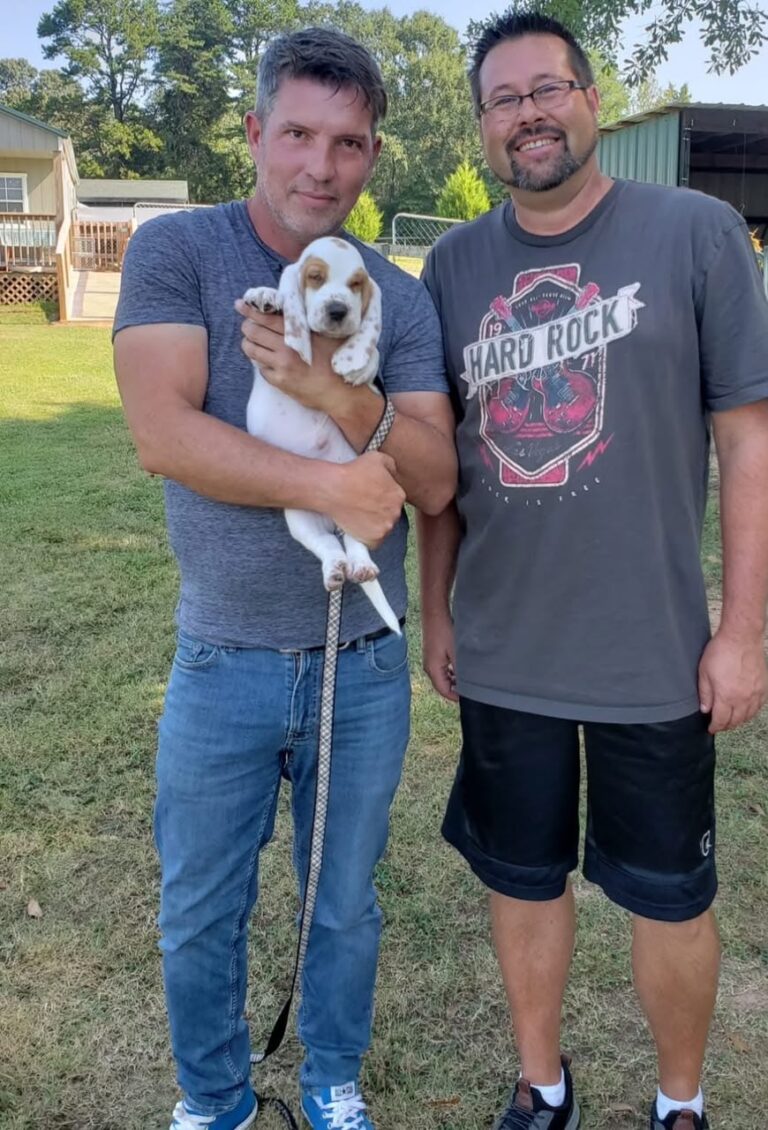 Ray Ferguson with their basset hound